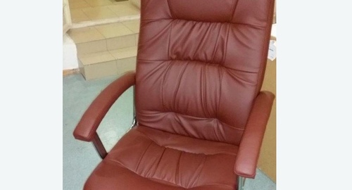 Обтяжка офисного кресла. Белоозёрский